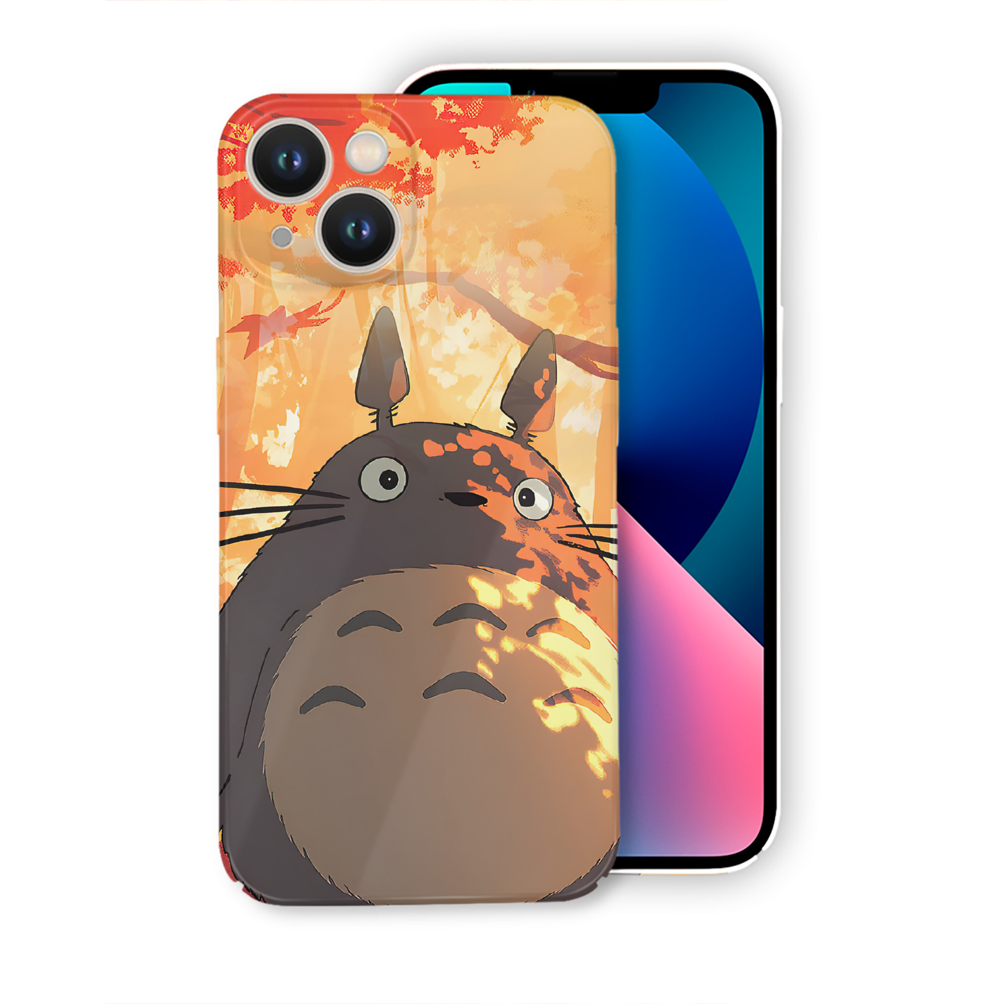 （画像用） となりのトトロ 草壁メイ 草壁サツキ My Neighbor Totoro Satsuki Kusakabe Mei Kusakabe 【iPhone 14シリーズ対応】ハードケース